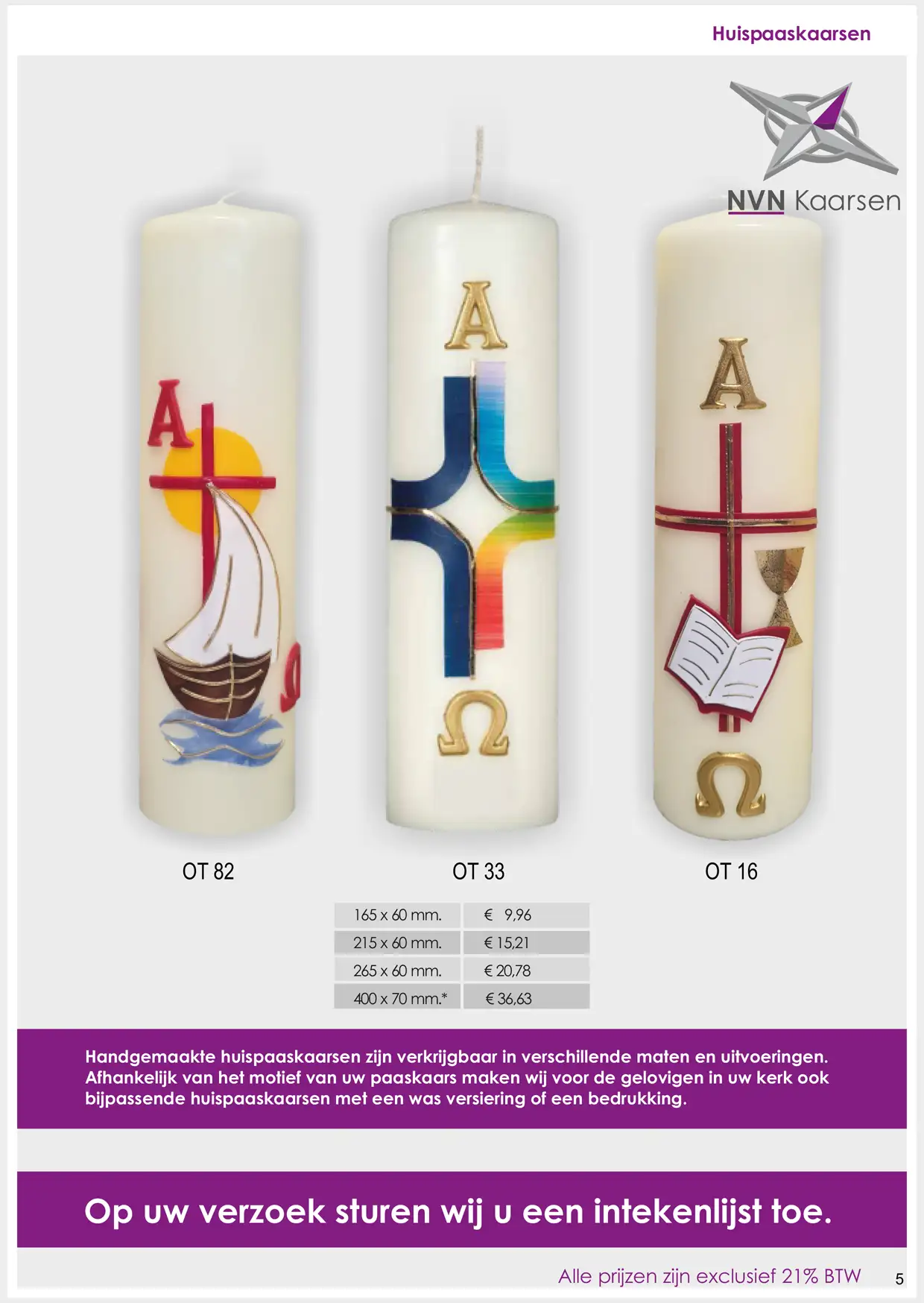 NVN Kaarsen Brochure 2026 Huispaarskaarsen 