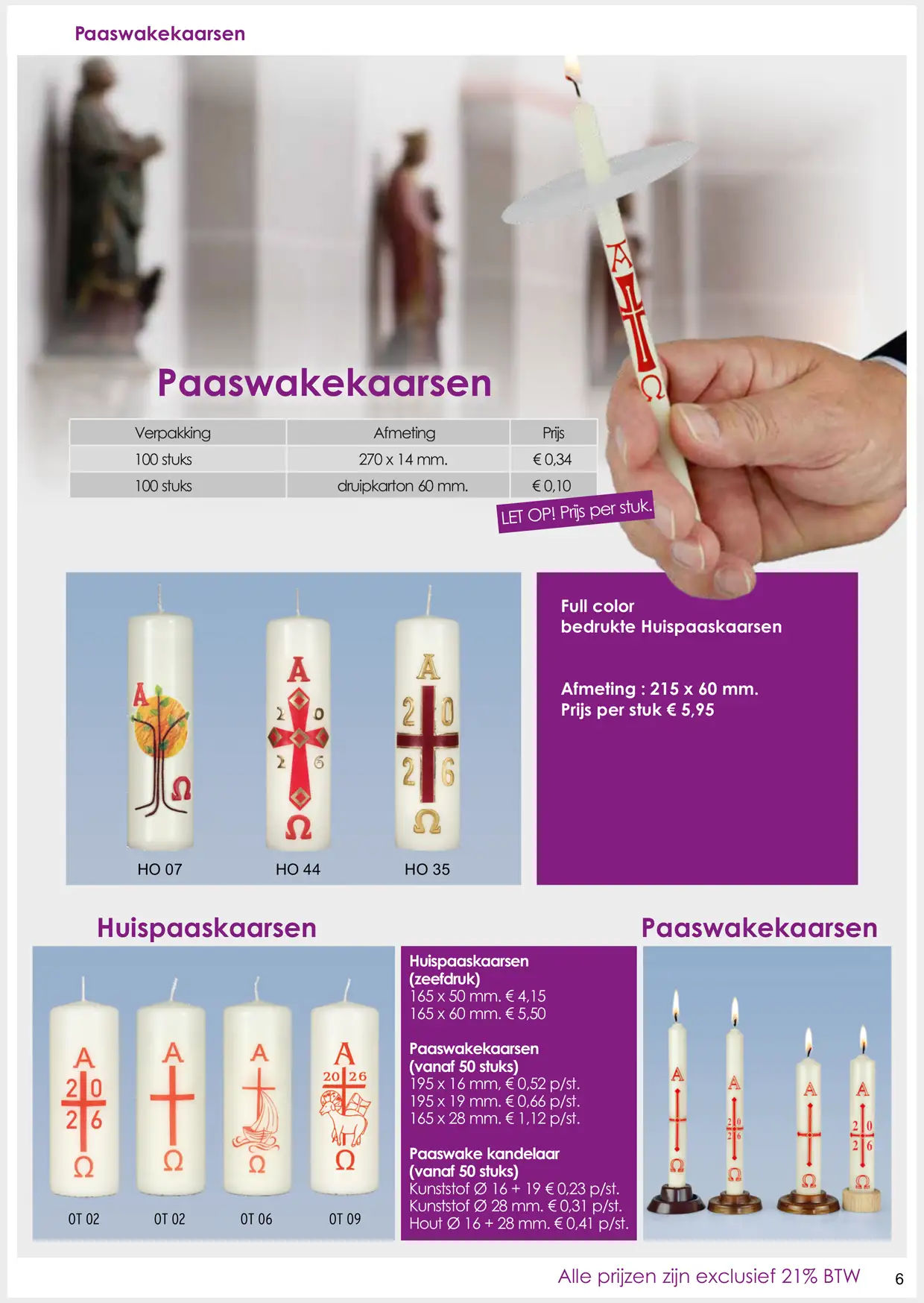 NVN Kaarsen Brochure 2026 Paaswakekaarsen